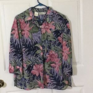 Lovely multi colored 2 piece blouse